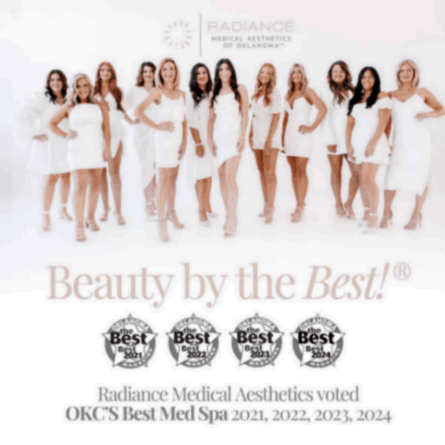 Beauty by the Best graphic representing Radiance Medical Aesthetics of Oklahoma providers.