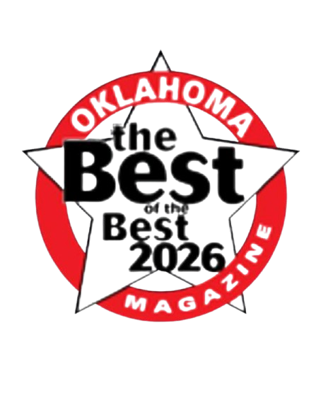 Award plaque for RMAOK in Oklahoma City, recognized as Oklahoma's best med spa in 2015.