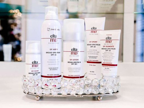 Elta MD skincare products showcased in Oklahoma City