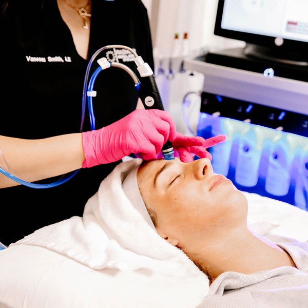 HydraFacial service being performed at OKC Med Spa in Oklahoma City